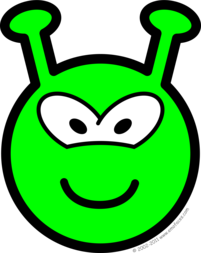 Groene buitenaardse buddy icon