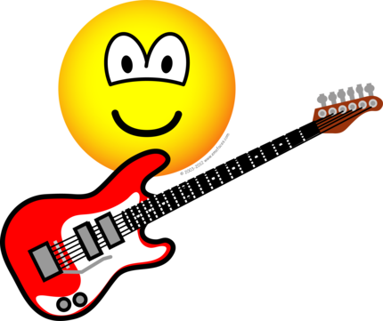 Electrische gitaar emoticon