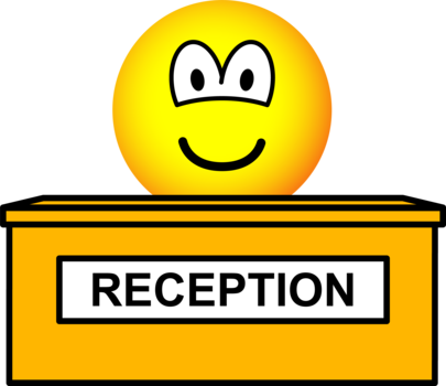 Receptie emoticon