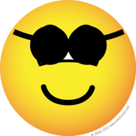 Zonnebril emoticon