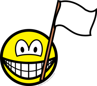 Witte vlag smile