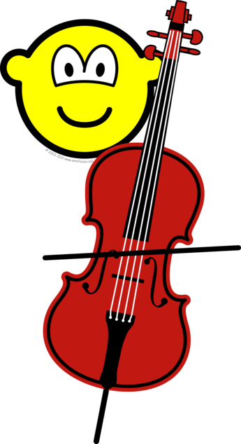 Cello spelende buddy icon