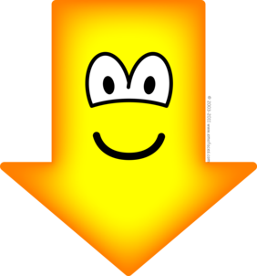 Beneden emoticon pijl : Emoticons @ emofaces.com